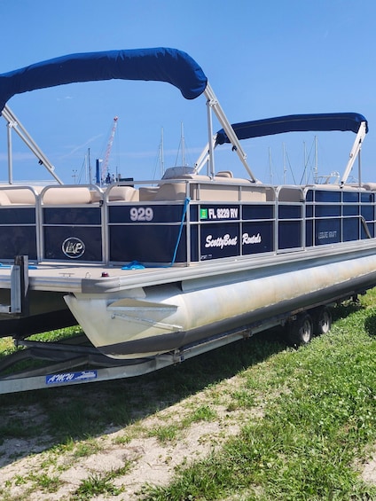 Panama City: Shell Island Pontoon Boat Rental 1