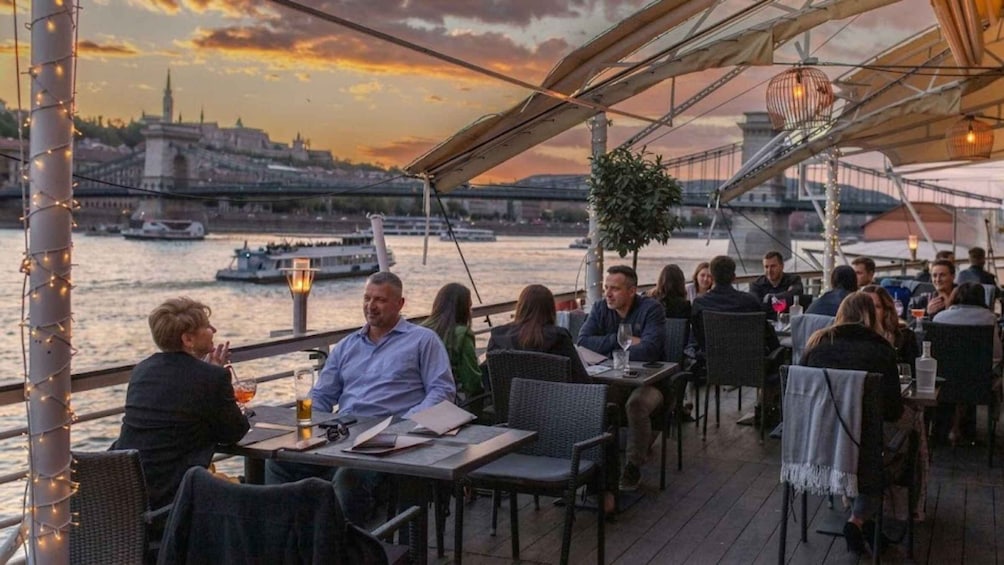 Picture 2 for Activity Budapest: Window Table Dinner with Live Lounge Music 3