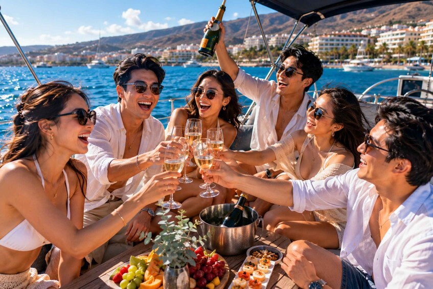 Picture 3 for Activity Los Cristianos: Private Sailing Trip with Food, Drinks & Swim Stops 2