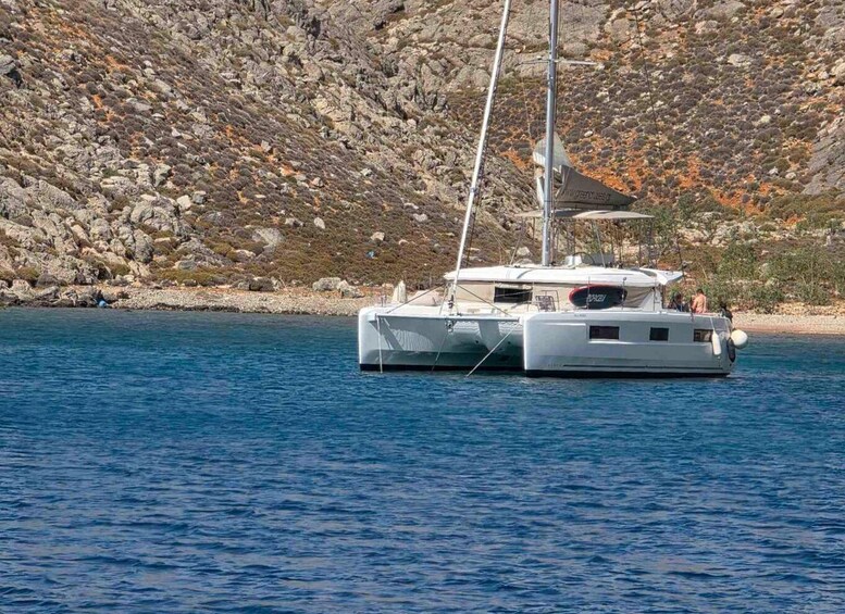 Picture 3 for Activity Heraklion: Dia Island Catamaran Cruise with Wine Tasting 3