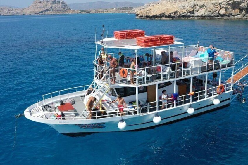 Rhodes South East Coast Swimming Cruise with Pick-Up and Lunch 4