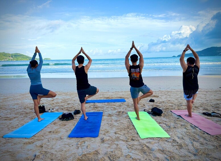 Phuket: Patong Beach Sunrise Yoga, Breathwork & Meditation 1