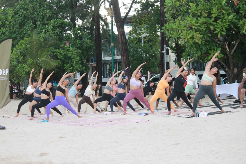 Picture 18 for Activity Phuket: Patong Beach Sunrise Yoga, Breathwork & Meditation 4