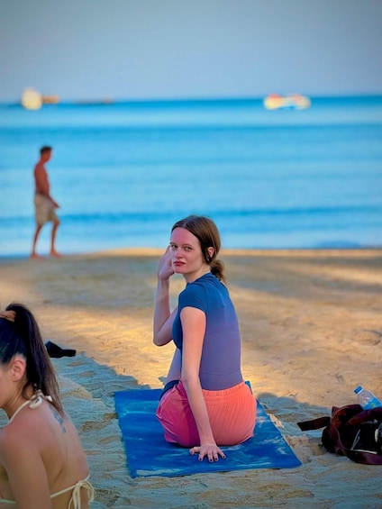 Picture 2 for Activity Phuket: Sunrise Beach Yoga Group Class at Patong Beach 2