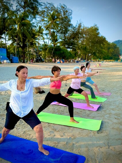 Picture 18 for Activity Phuket: Patong Beach Sunrise Yoga, Breathwork & Meditation 4
