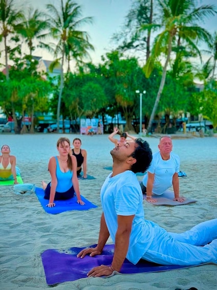Picture 5 for Activity Phuket: Sunrise Beach Yoga Group Class at Patong Beach 3