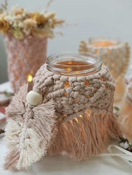 Picture 2 for Activity Leipzig: Macrame Candle Holder Workshop with Personalisation 2