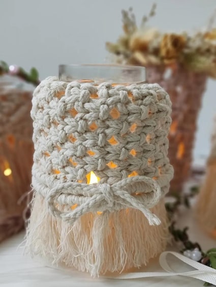 Picture 4 for Activity Leipzig: Macrame Candle Holder Workshop with Personalisation 3