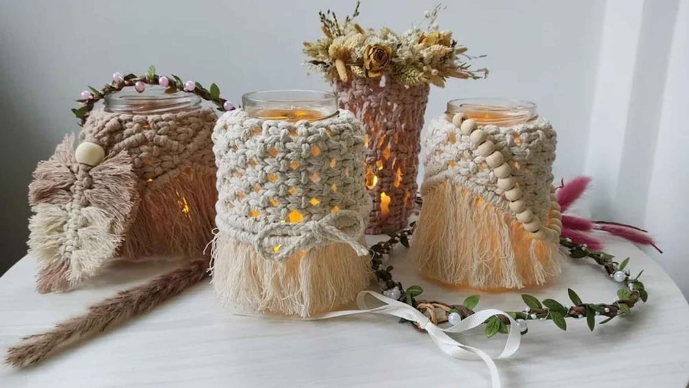 Leipzig: Macrame Candle Holder Workshop with Personalisation 1