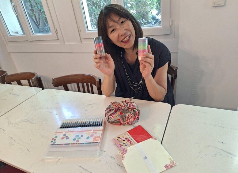 Lyon: Creative Japanese Art Workshop with Paper and Brush 1