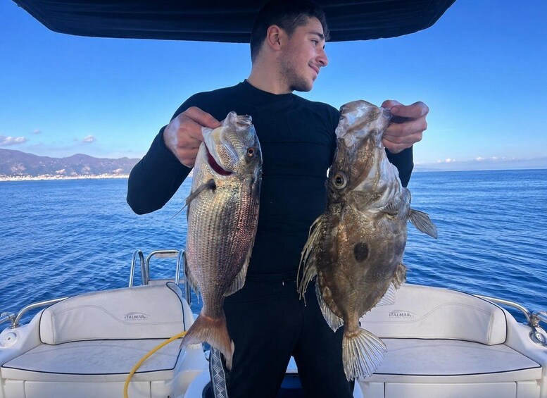 Picture 1 for Activity Fishing charter in Capo Mele and Andora: Relaxation, Fun and Pure Adrenaline 3
