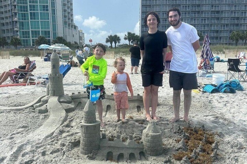 Sand Castle Building Lesson in North Myrtle Beach 4