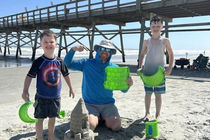 Sand Castle Building Lesson in North Myrtle Beach 1