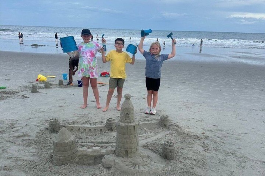 Sand Castle Building Lesson in North Myrtle Beach 3