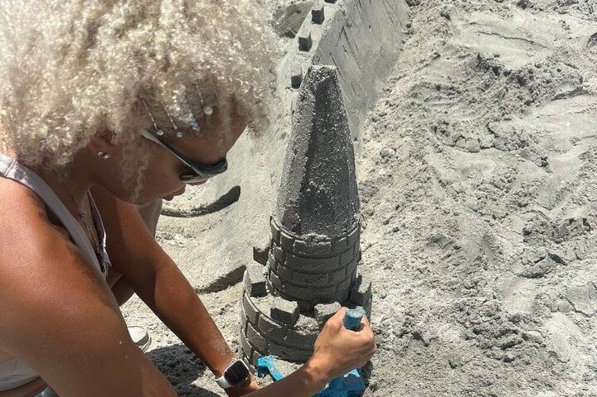 Sand Castle Building Lesson in North Myrtle Beach 2