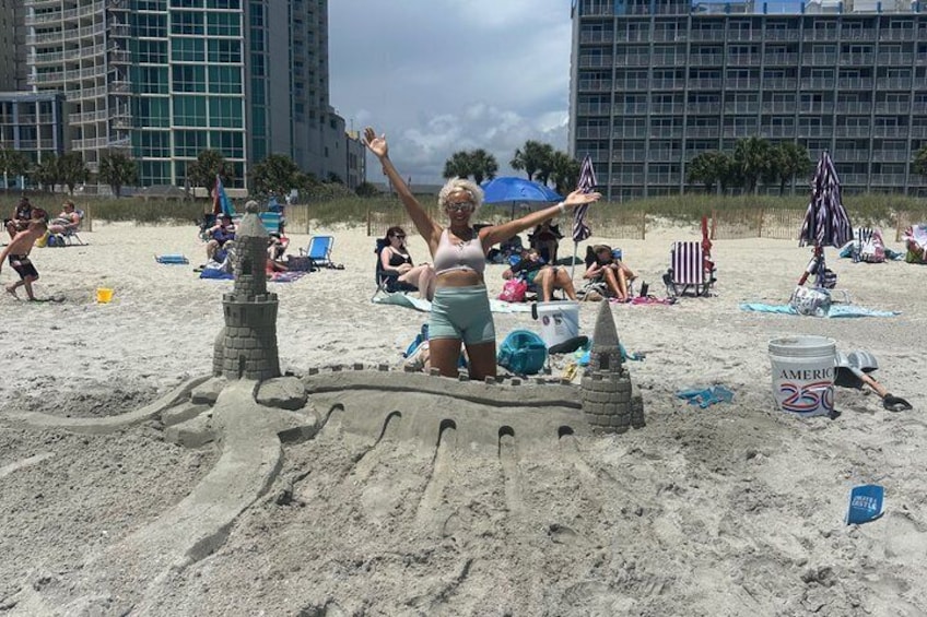Sand Castle Building Lessons in Myrtle Beach 1