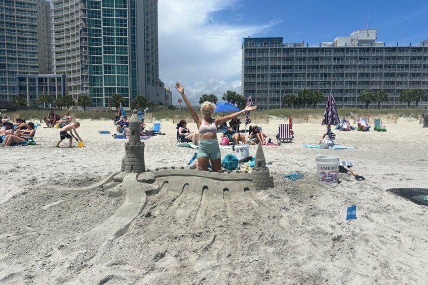 Sand Castle Building Lessons in Myrtle Beach 2