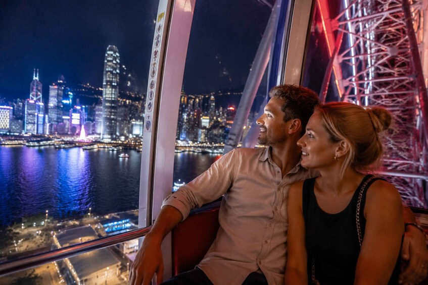 Hong Kong: Night Harbor Cruise & Skyline Tour with a host 1