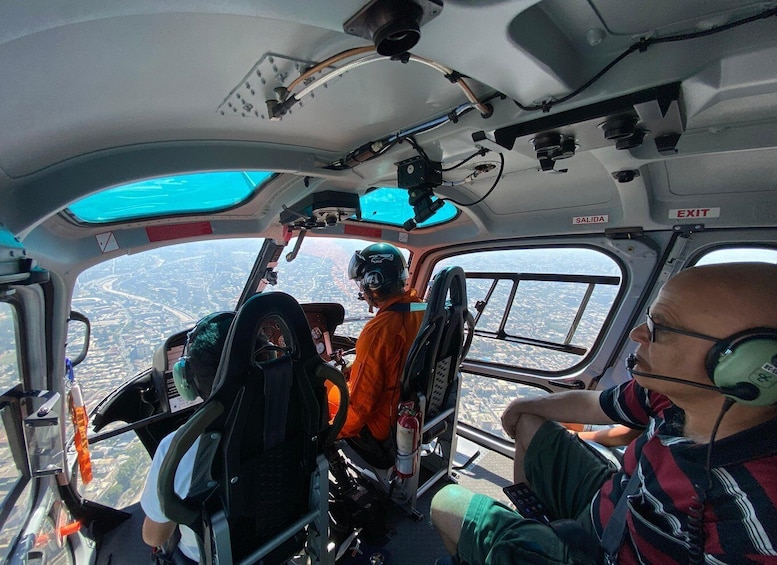 Private Helicopter Flight at Yeso Reservoir in the Andes 1