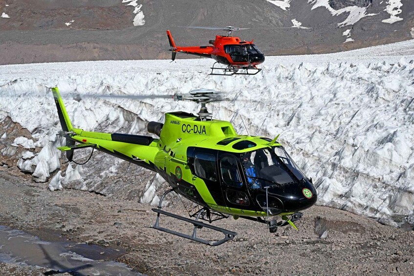 Picture 4 for Activity Private Helicopter Flight at Yeso Reservoir in the Andes 3