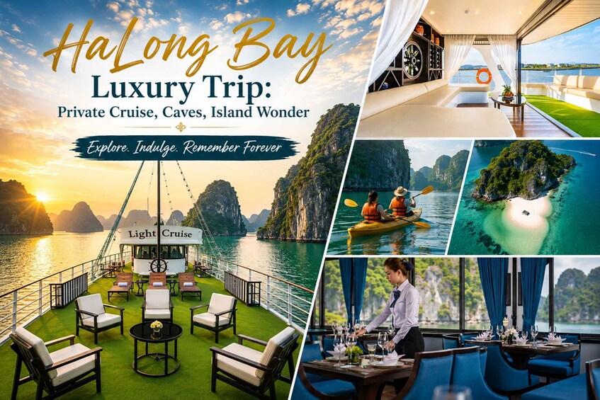HaLong Bay Luxury Trip: Private Cruise, Caves, Island Wonder 1