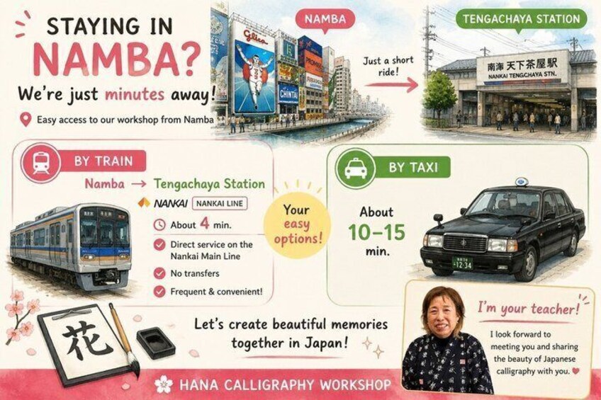 Osaka: Calligraphy, Traditional Sweets and Matcha Workshop 3