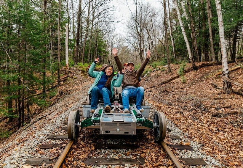 Picture 2 for Activity Lincoln, NH: Scenic Rail Bike Ride in the White Mountains 2