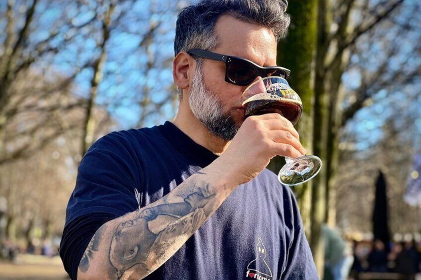 Belgian Beer Tasting in a Brussels Park with a Local 5