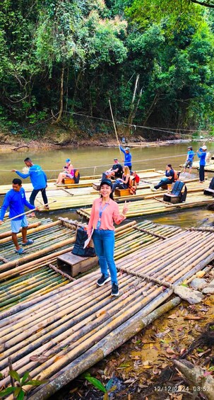 Picture 4 for Activity Khao Lak : Khao sok bamboo raft,viewpoint,Monkey Cave Temple 2