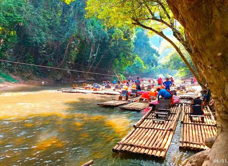 Picture 3 for Activity Khao Lak : Khao sok bamboo raft,viewpoint,Monkey Cave Temple 4