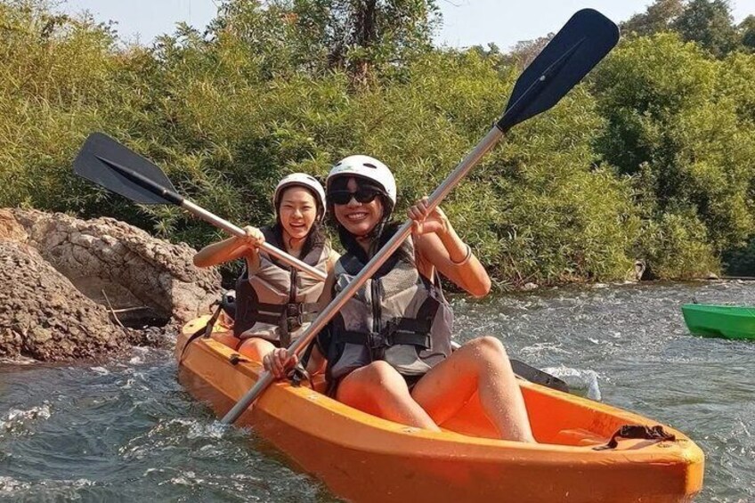 Scenic 9 km Kwai Noi River Kayaking Tour in Kanchanaburi 1