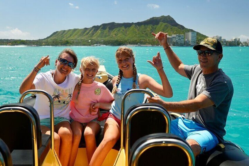 Waikiki Sunset Swim Adventure Private Boat Cruise 3