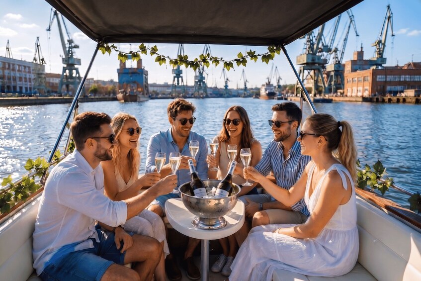 Gdańsk: Prosecco Boat Cruise with Drinks and Music 1