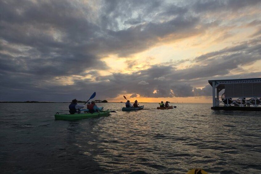 Sunset Sea Glass Island Kayak Tour Aruba 1