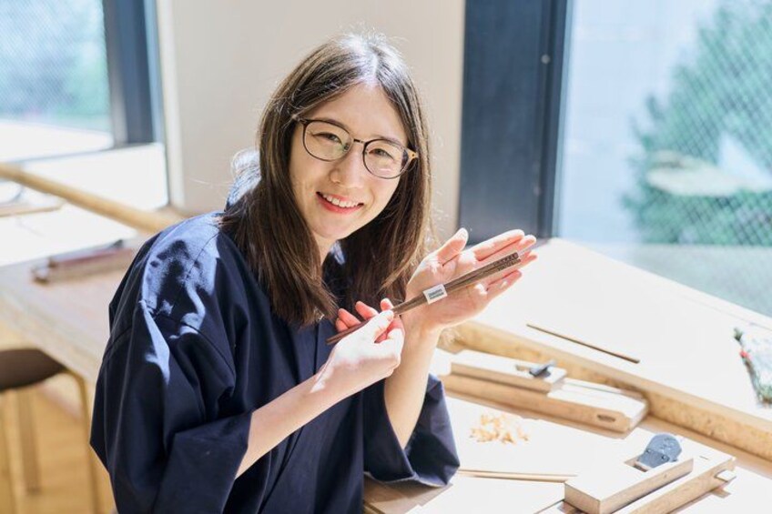 Tokyo Shibuya Chopstick Making Workshop 4