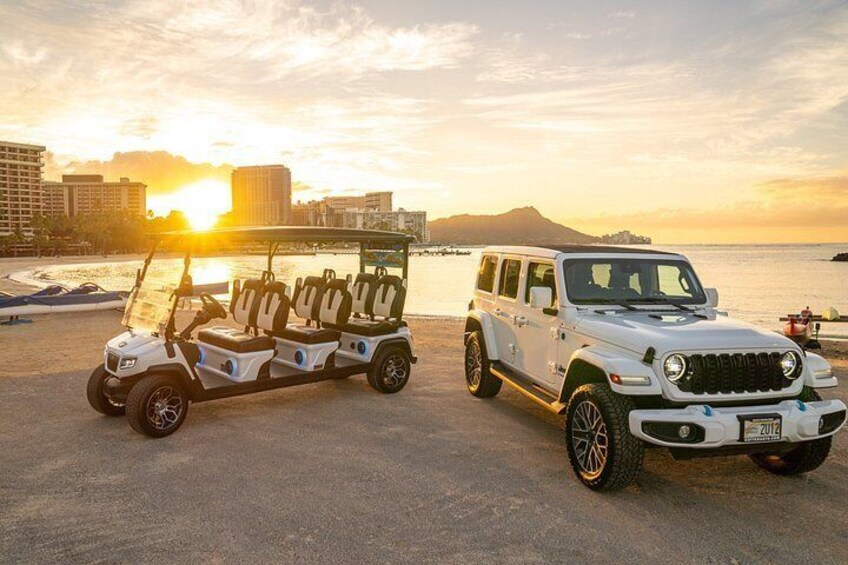 Waikīkī to Kahala Beach Open-Air Coastal EV Adventure 2