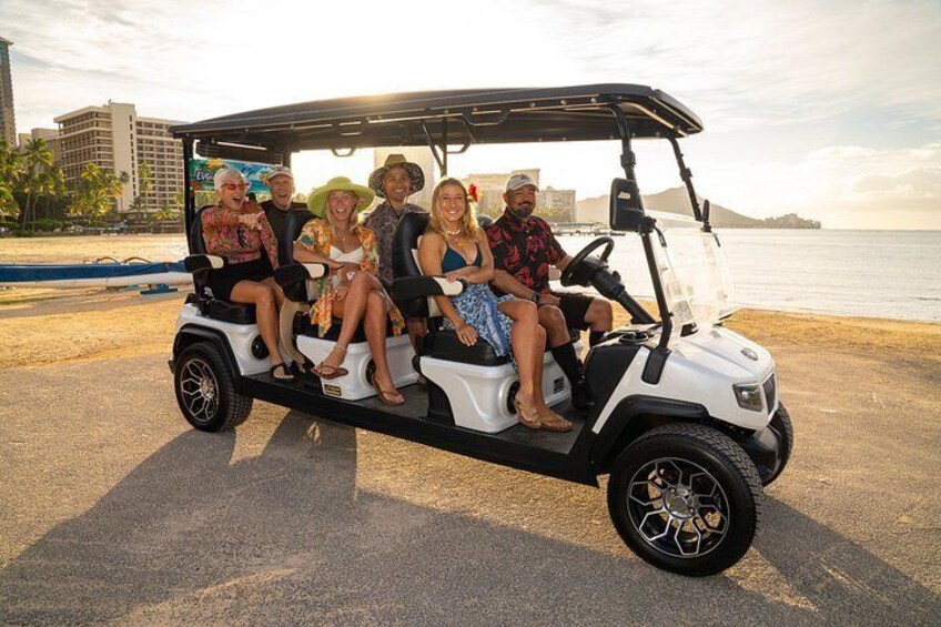 Waikīkī to Kahala Beach Open-Air Coastal EV Adventure 1