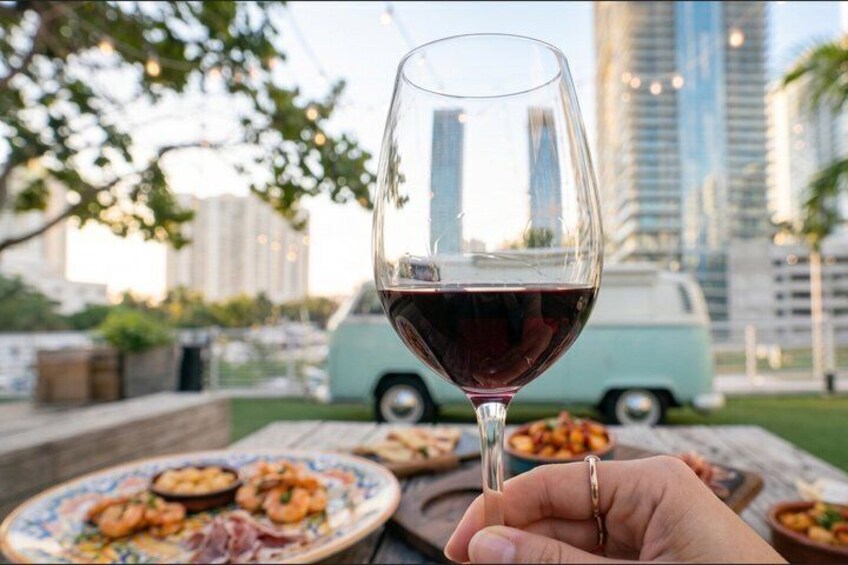 Luxury Spanish Wine Tasting & Tapas in a Rooftop Garden in Miami. 5