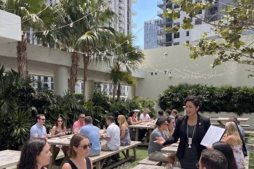 Luxury Spanish Wine Tasting & Tapas in a Rooftop Garden in Miami. 2