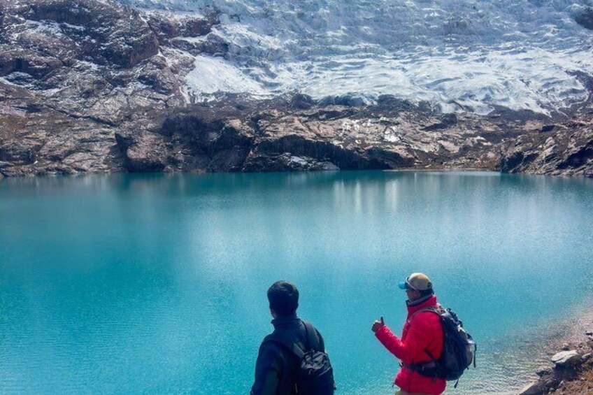 turquoise lagoon and glaciers of ausangate cusco 1