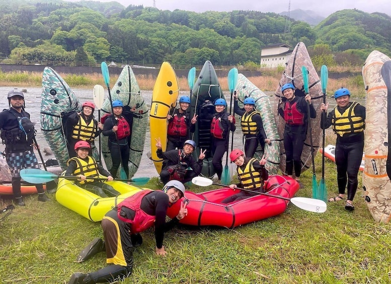 Picture 1 for Activity Tokyo: Tama River Pack Raft Tour 2