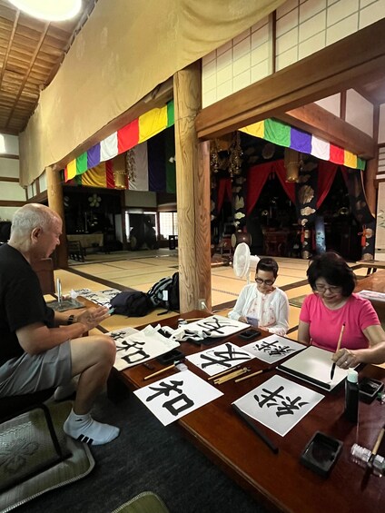 Picture 1 for Activity Kanazawa: Zen Calligraphy Experience at a Historic Temple 1