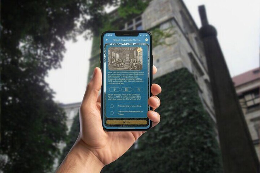 Prague Thirty Years War GPS App Walking Tour Mobile Game 5