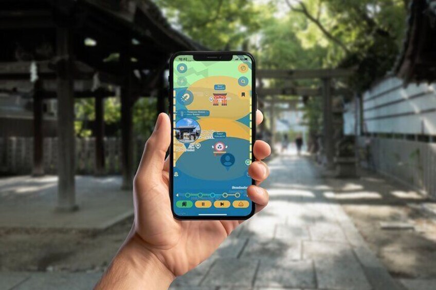 Osaka Oracle GPS App Walking Tour Mobile Game 2