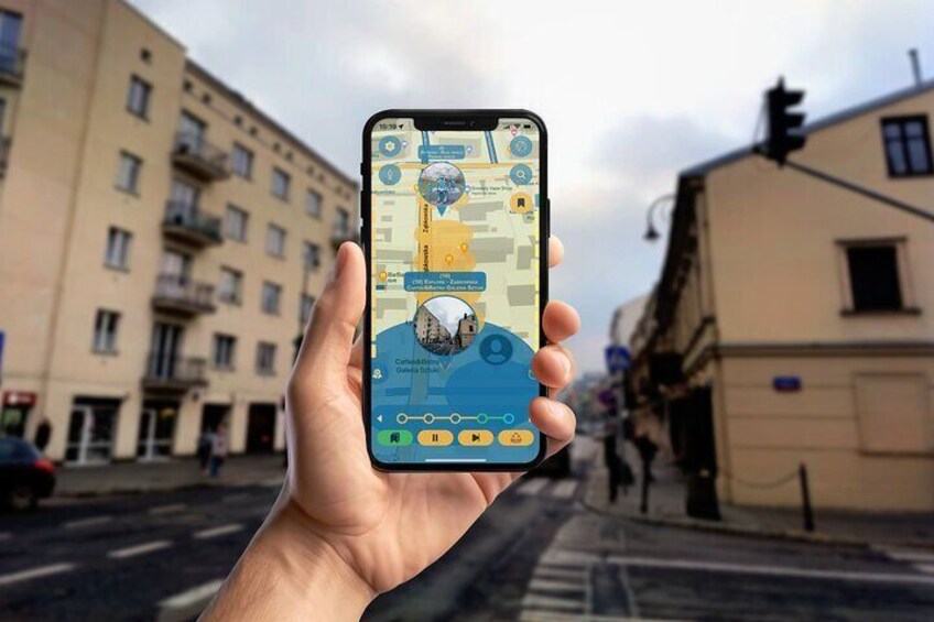 Warsaw Artist Studio GPS App Walking Tour Mobile Game 3