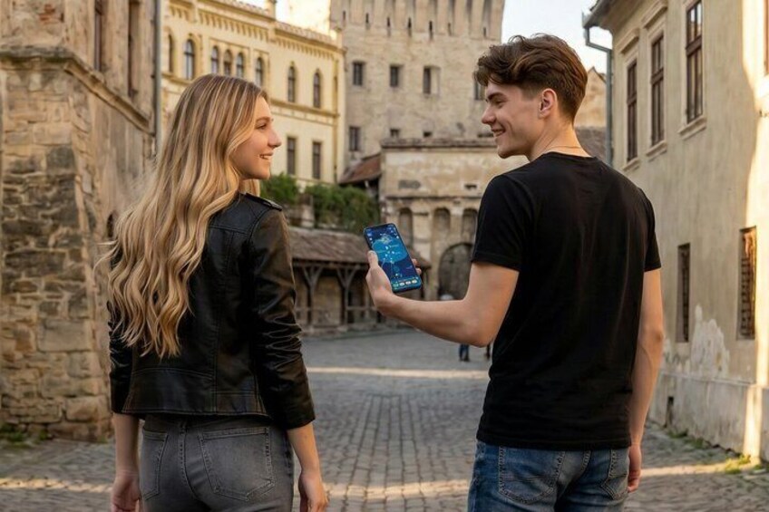 Sighișoara the Saxon Citadel GPS App Walking Tour Mobile Game 1