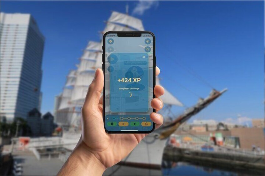 Yokohama Fantasy GPS App Walking Tour Mobile Game 3