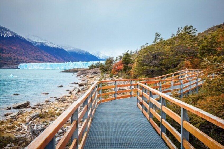 The glacier’s famous footbridge viewpoints allow visitors to witness ice calving up close. 5