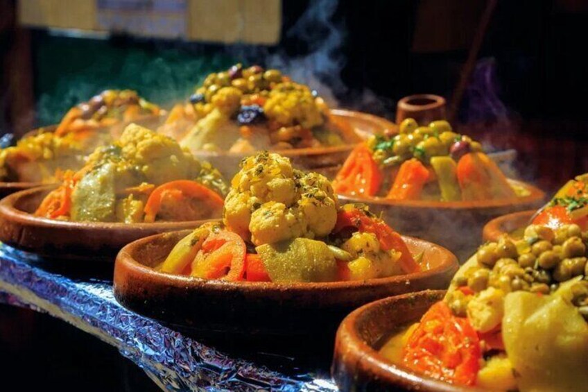 Cooking Moroccan Food with local & try Traditional Clothes 4