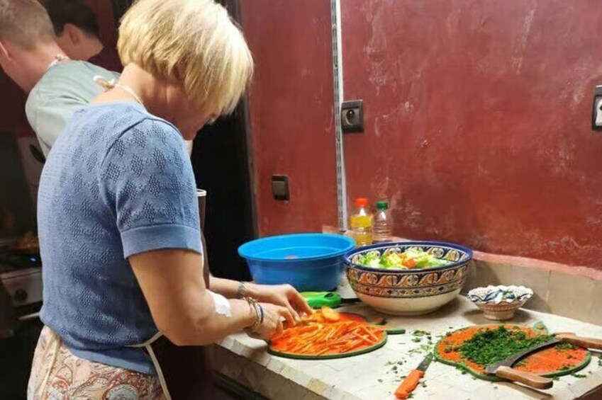 Cooking Moroccan Food with local & try Traditional Clothes 5